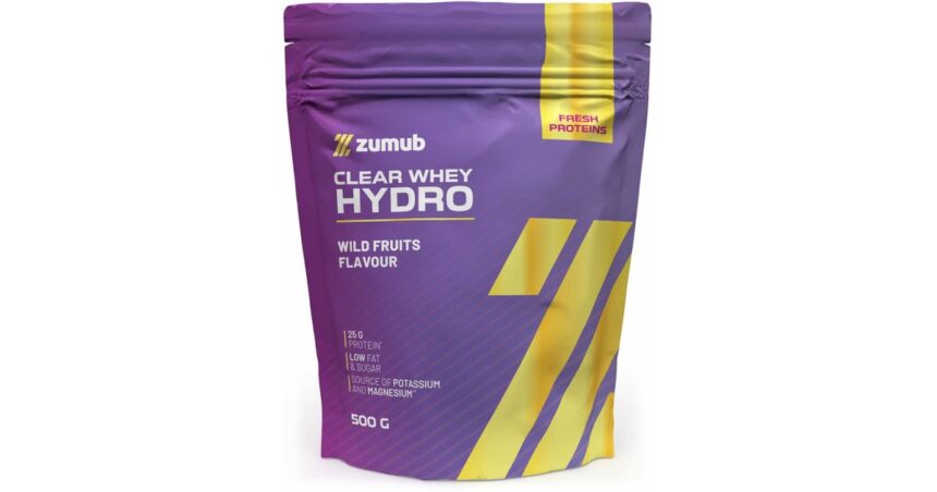 Zumub clear whey protein wild fruits pouch