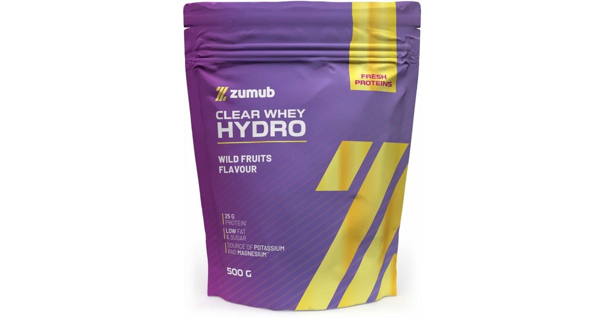 Zumub clear whey protein wild fruits pouch