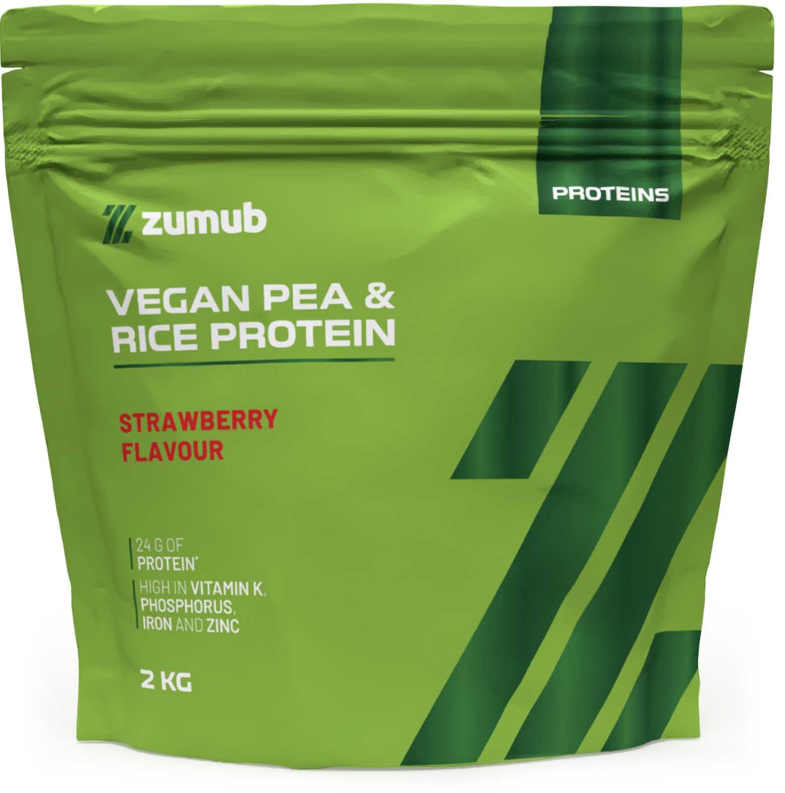 Zumub vegan pea rice protein strawberry 2kg