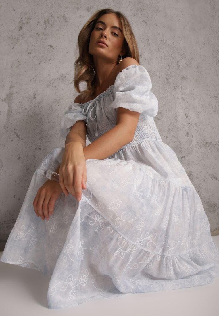 Rochie Denual albastru deschis din colecția nouă Renee