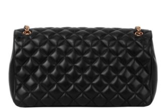 Quilted leather shoulder bag
