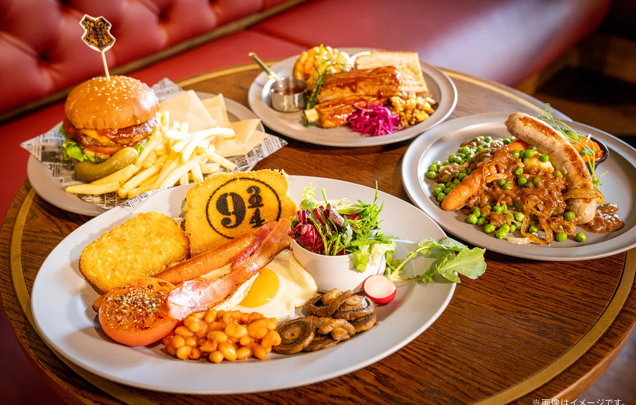 Food and drink served during the Warner Bros. Studios Japan visit