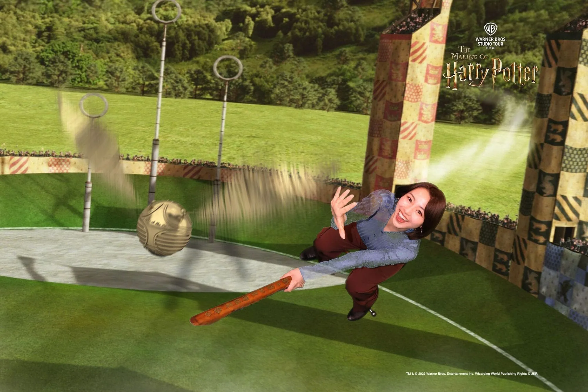 A broom experience at Warner Bros. Studios Japan