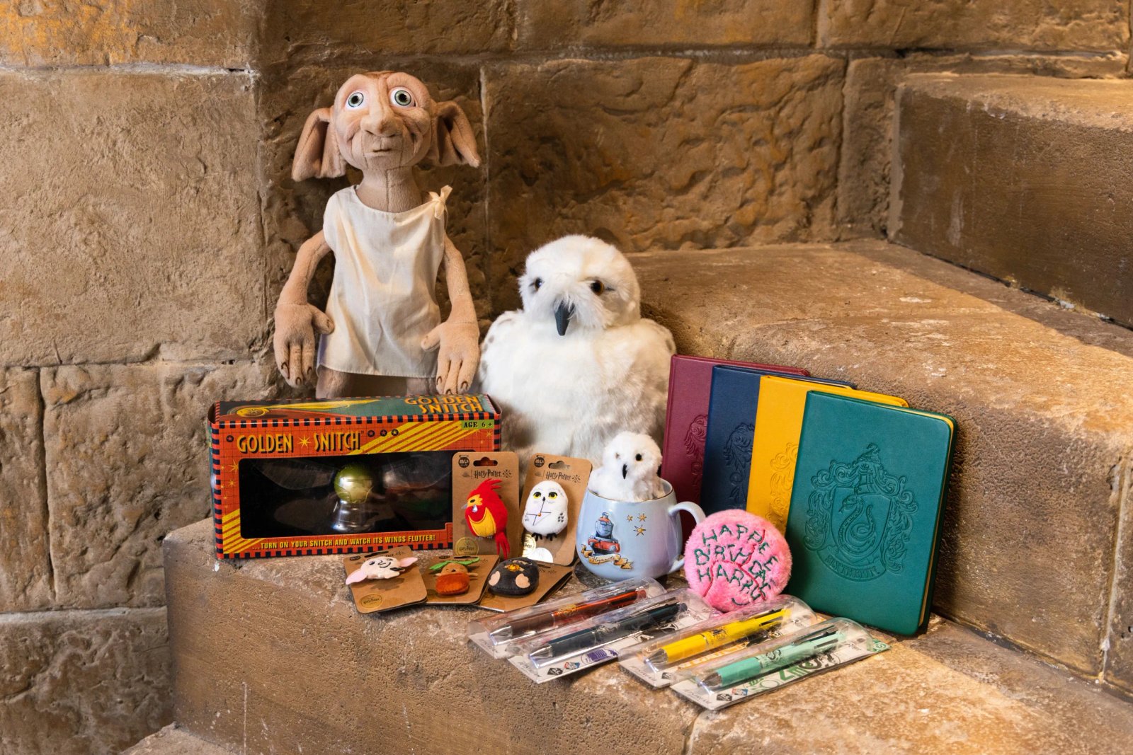Wizarding merchandise at the Warner Bros. Studios Japan shop