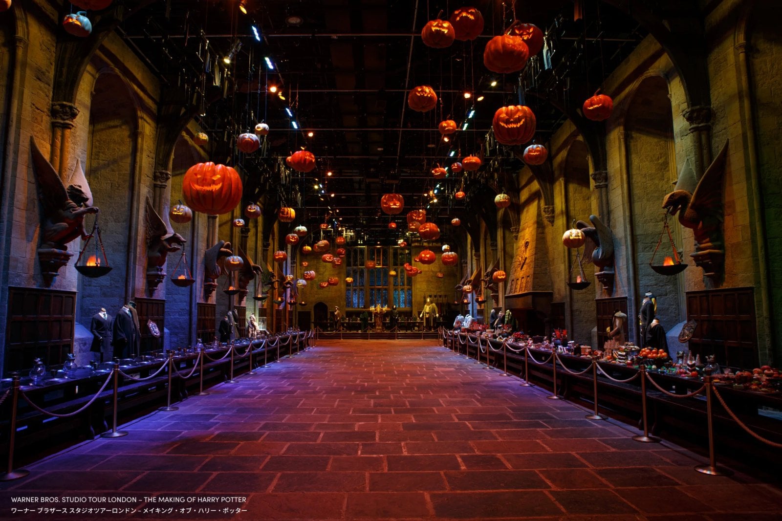 The Great Hall set inside the studio tour