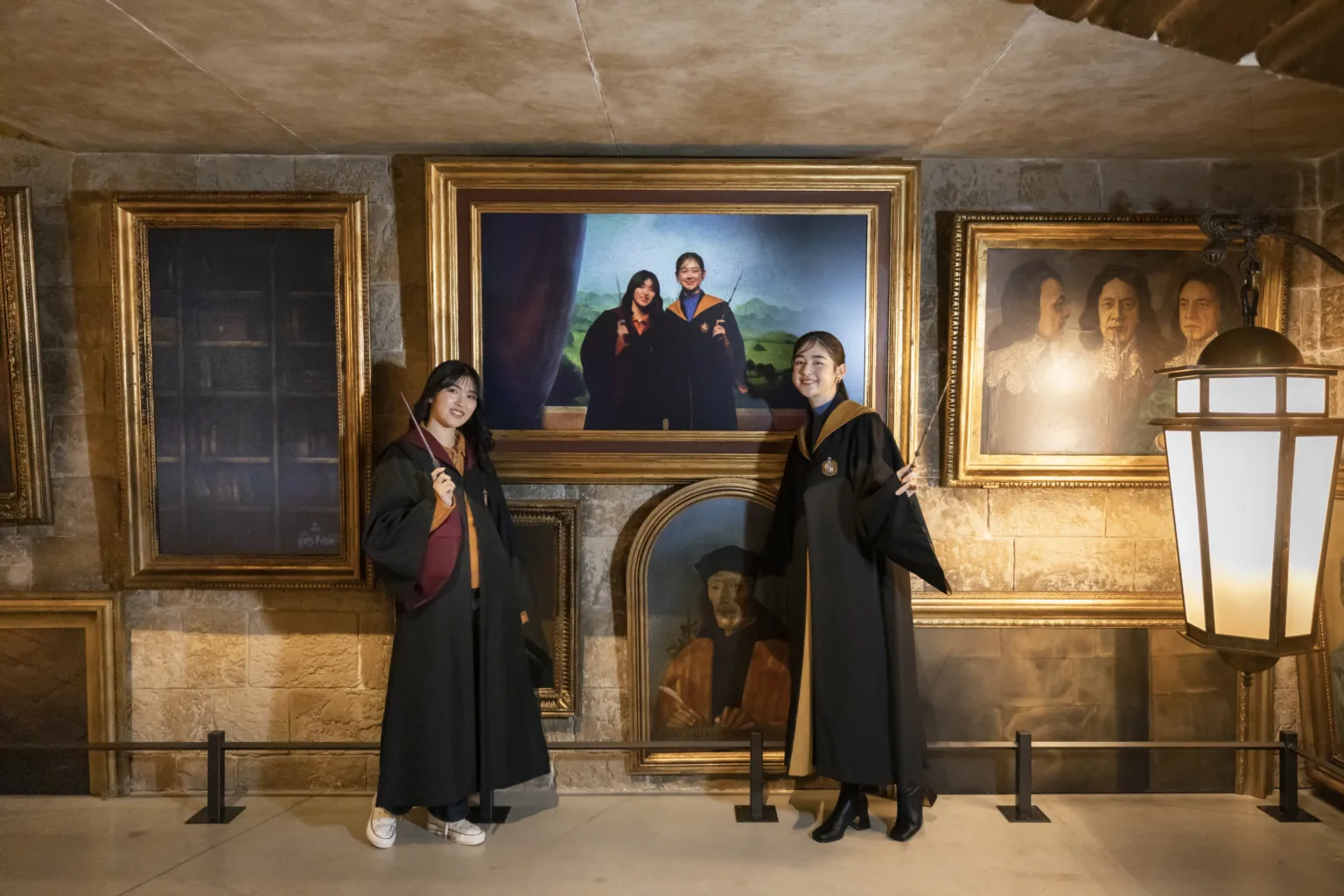 A visitor framed in the Moving Portrait Experience